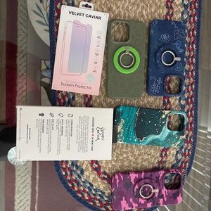 Velvet Caviar iPhone case and protector bundle